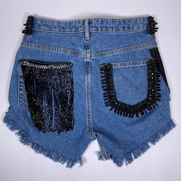 LOULOU The Brand Denim Shorts - Picture 4 of 8